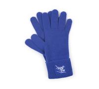 Burberry - Gants en mélange de cachemire avec motif chevalier équestre - Homme - Accessoires - Bleu - Taille: S/M