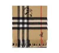 Burberry - Giant Check Cashmere Scarf - Femme - Accessoires - Beige - Taille: ONE Size