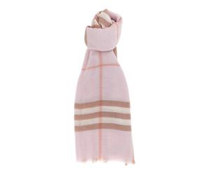 Burberry - Giant Check Scarf - Femme - Accessoires - Rose - Taille: ONE Size