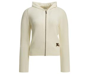BURBERRY gilet zippé en laine femme blanc - L