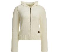 BURBERRY gilet zippé en laine femme blanc - xs