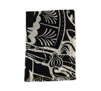 Burberry - Grand Foulard en Laine Noir - unisex - Accessoires - Noir - Taille: ONE Size