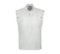 Burberry - Haut sans manches en coton à fermeture éclair - Femme - Vestes - Blanc - Taille: 32 FR