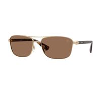 Burberry Homme BE3163 110973 Lunettes de soleil Métal Or Marron Carré Normale
