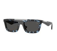Burberry Homme BE4451U 411187 Lunettes de soleil Injecté Bleu Gris Carré Normale