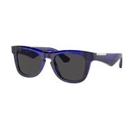 Burberry Homme Sunglass BE4426 - Couleur du Monture: Carreaux bleus, Couleur de Lentille: Gris foncé
