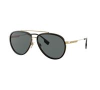 Burberry Homme Sunglass Oliver - Couleur du Monture: Or, Couleur de Lentille: Gris foncé Polarisé