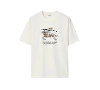 Burberry, Homme, Tops, Blanc, Taille: 2XL T-Shirt Burb E26