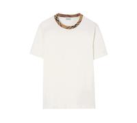 Burberry, Homme, Tops, Blanc, Taille: M T-shirt ras du cou