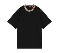 Burberry, Homme, Tops, Noir, Taille: 2XL T-shirts et Polos en Coton Noir