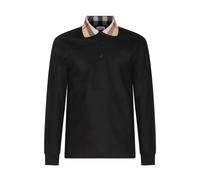 Burberry, Homme, Tops, Noir, Taille: XL Polo en Coton Noir