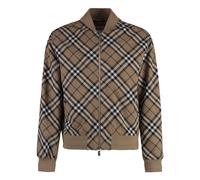 Burberry, Homme, Vestes, Beige, Taille: M Veste bomber en laine tricotée