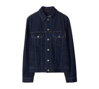 Burberry, Homme, Vestes, Bleu, Taille: XL Manteau Indigo Bleu à Boutons sur le Devant