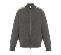 Burberry - Jamie Wool Cardigan - Homme - Pulls - Gris - Taille: M