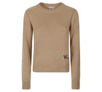 BURBERRY pull à col rond femme marron - s