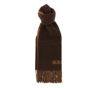 Burberry - Knight Reversible Brushed Cashmere Scarf - Homme - Accessoires - Brun - Taille: ONE Size