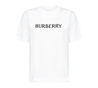 Burberry - T-shirt à col rond - Femme - Tops - Blanc - Taille: 38 FR