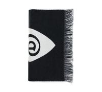 Burberry - Logo Wool Scarf - Femme - Accessoires - Noir - Taille: ONE Size