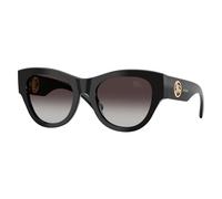 Burberry Femme Burberry BE4491 30018G Lunettes de soleil Acétate Noir Gris Ronde Normale Nuancé