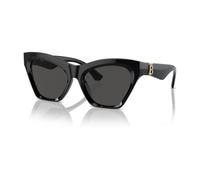 Burberry - Lunettes de soleil œil-de-chat modernes avec détails dorés - Femme - Accessoires - Noir - Taille: 55 MM