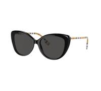 Burberry Femme Burberry BE4407 385387 Lunettes de soleil Acétate Noir Gris Cat Eye Normale