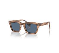 Burberry - Lunettes de soleil rectangulaires avec verres bleu foncé - unisex - Accessoires - Brun - Taille: 51 MM
