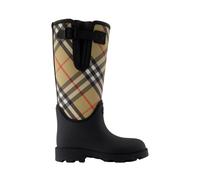 Burberry - Marsh Stamp High Bottes - Femme - Chaussures - Noir - Taille: 40 EU