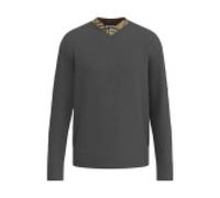 Burberry - Maxim MRN Tricot Col V - Homme - Pulls - Gris - Taille: M