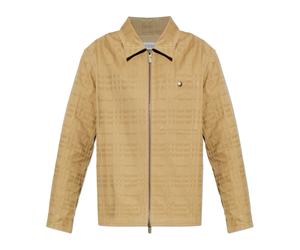 Burberry - Oakwell Cotton Jacquard Zip Jacket - Homme - Vestes - Beige - Taille: L
