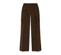 Burberry - Pantalon Cargo Taille Haute Jambe Large - Femme - Pantalons - Brun - Taille: 36 FR