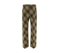 Burberry - Pantalon en laine à carreaux - Homme - Pantalons - Multicolore - Taille: M