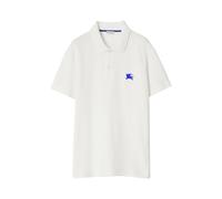 Burberry - Polo Blanc avec Logo Brodé - Homme - Tops - Blanc - Taille: S