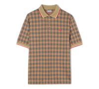 Burberry - Polo Brodé à Carreaux - Homme - Tops - Beige - Taille: L