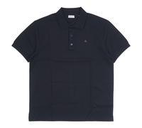 Burberry - Polo en coton avec EKD en métal - Homme - Tops - Bleu - Taille: S