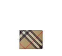 Burberry - Portefeuille Beige à Rabat à Carreaux - Homme - Accessoires - Beige - Taille: ONE Size