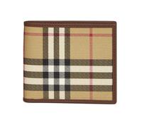 Burberry - Portefeuille Bifold Check - Homme - Accessoires - Beige - Taille: ONE Size