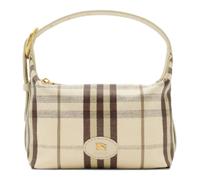 Burberry - Printed Canvas Handbag - Femme - Sacs - Blanc - Taille: ONE Size