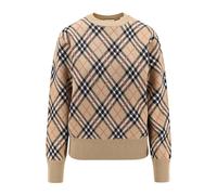 Burberry - Pull Marron Aw25 Luxe Confort - Femme - Pulls - Beige - Taille: 42 FR