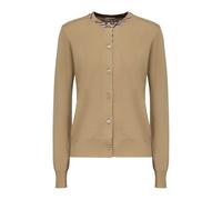Burberry - Pull Beige en Laine à Bordures Côtelées - Femme - Pulls - Beige - Taille: 36 FR