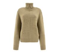 Burberry - Pull en cachemire avec Ekd - Femme - Pulls - Vert - Taille: 38 FR