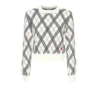 Burberry - Pull en Coton Blanc avec Broderie Logo - Femme - Pulls - Blanc - Taille: 42 FR