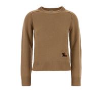 Burberry - Pulls à col rond - Femme - Pulls - Beige - Taille: 40 FR