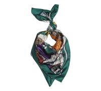 Burberry - Raining Cats and Dogs Silk Scarf - Femme - Accessoires - Multicolore - Taille: ONE Size