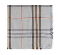 Burberry - Reversible Check Wool Silk Scarf - unisex - Accessoires - Gris - Taille: ONE Size