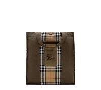 BURBERRY sac cabas homme en toile et cuir - UNI