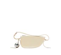 Burberry - Élégant sac bandoulière en cuir avec fermeture éclair - Femme - Sacs - Blanc - Taille: ONE Size