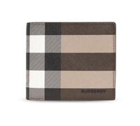 Burberry - Small Check Folding Wallet - Homme - Accessoires - Brun - Taille: ONE Size