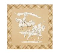 Burberry - SS Horseman SLK Square - Femme - Accessoires - Beige - Taille: ONE Size
