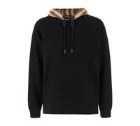 Burberry - SweaT-shirt à capuche Check - Homme - Sweatshirts et sweats à capuche - Noir - Taille: M