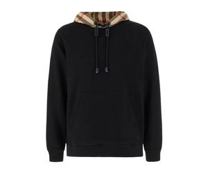 Burberry - SweaT-shirt à capuche Check - Homme - Sweatshirts et sweats à capuche - Noir - Taille: M